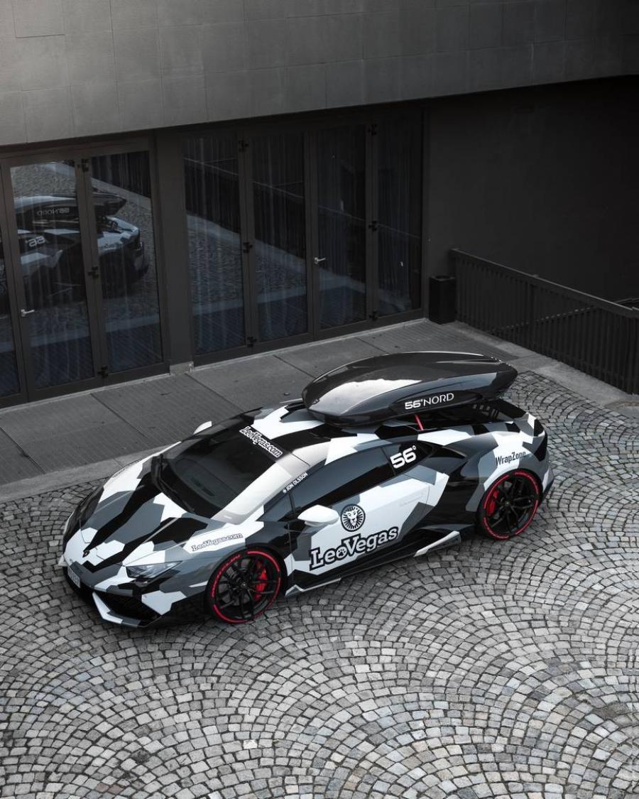 Lamborghini Huracan LP800 Winter Project by Jon Olsson and WrapZone '2016